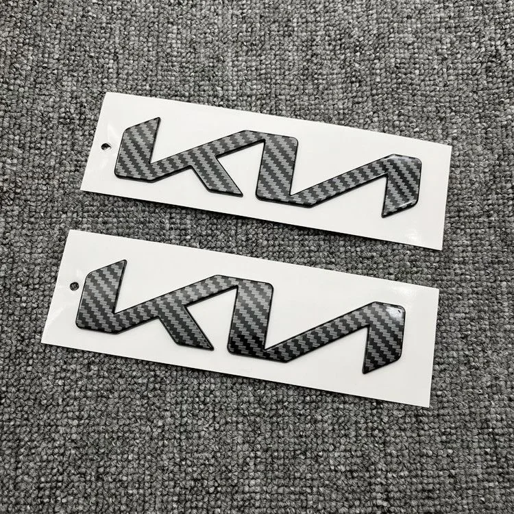 

1pcs KN ABS Car Front logo sticker For new Kia Rear Bumper tail door trunk sticker car rear Emblem sticker styling Accessories