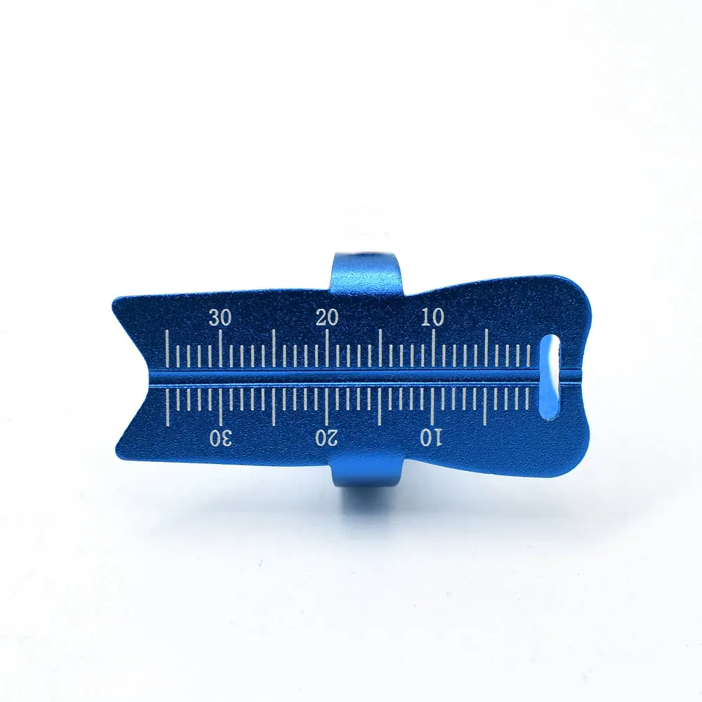 Dental Ring Ruler Dentist Instrument Aluminium Finger Ring Measure Scale Endodontic Equipment Mini Measuring Tool