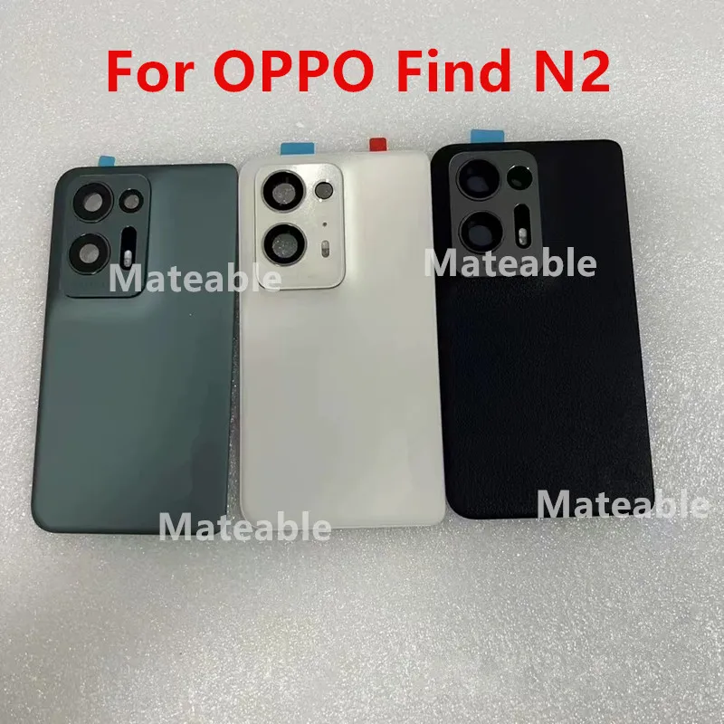 

FindN2 N 2 Housing For OPPO Find N2 Battery Back Cover Repair Replace Door Phone Rear Case + Camera Lens PGU110