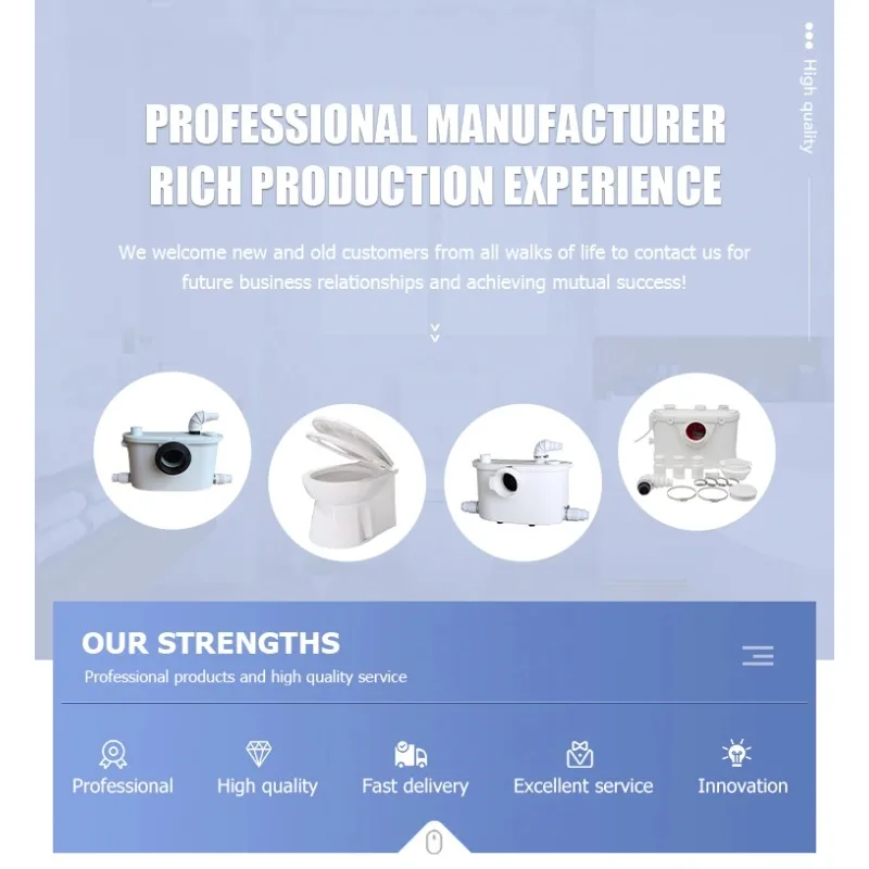 مضخة Macerator مطحنة المرحاض مضخة المرحاض البحرية مضخة المرحاض دافق