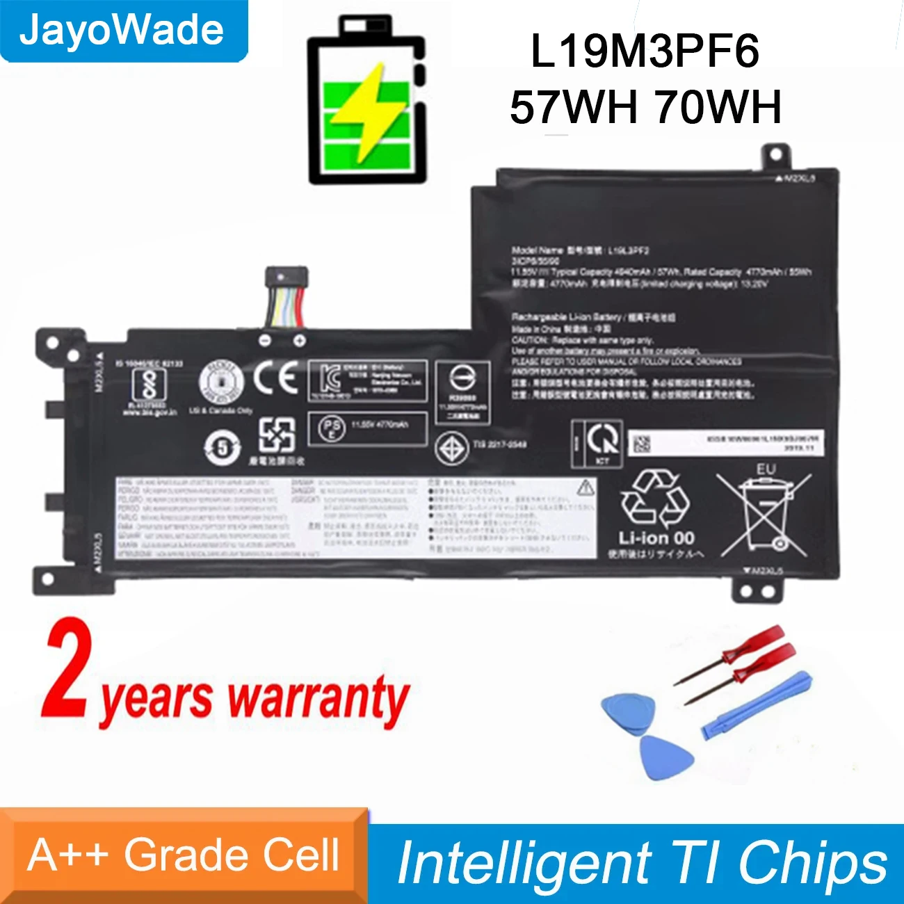 

New L19M3PF6 Laptop Battery For Lenovo Ideapad 5-15IIL05 15ARE05 XiaoXinAir 15IIL 15ARE 15ALC 15ITL L19D3PF3 L19C4PF1 Notebook