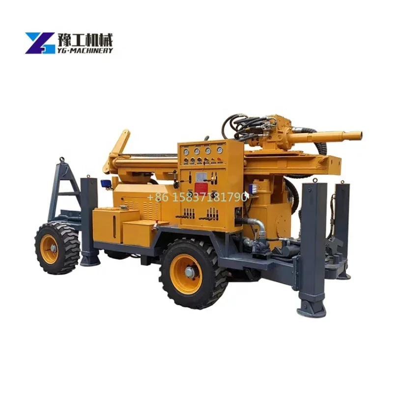 YG Ground Water Well Drilling Rig Machine Price High Speed 150 Meter Deep Bore Hole Drill Rig for Water Well Drilling Machinery