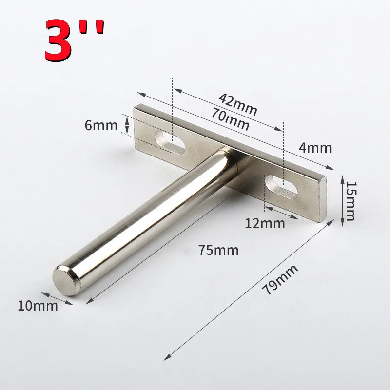 Adjustable Heavy Duty Sturdy Floating Shelf Bracket Easy Installation Metal Brackets Rustproof Wall Shelf Support