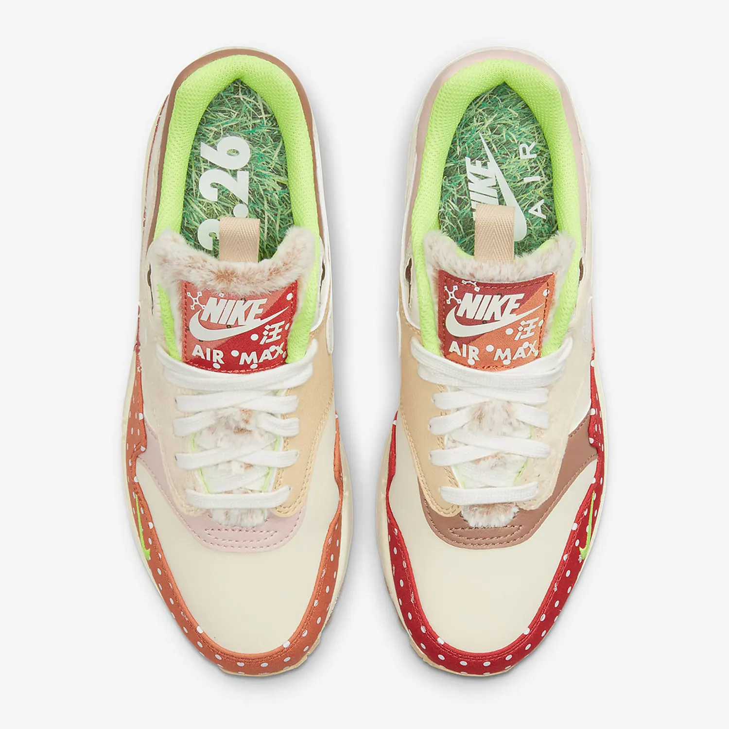 حذاء الجري Nike Genuine Air Max 1 PRM للنساء ذو وسادة هوائية ريترو DR2553-111 #4