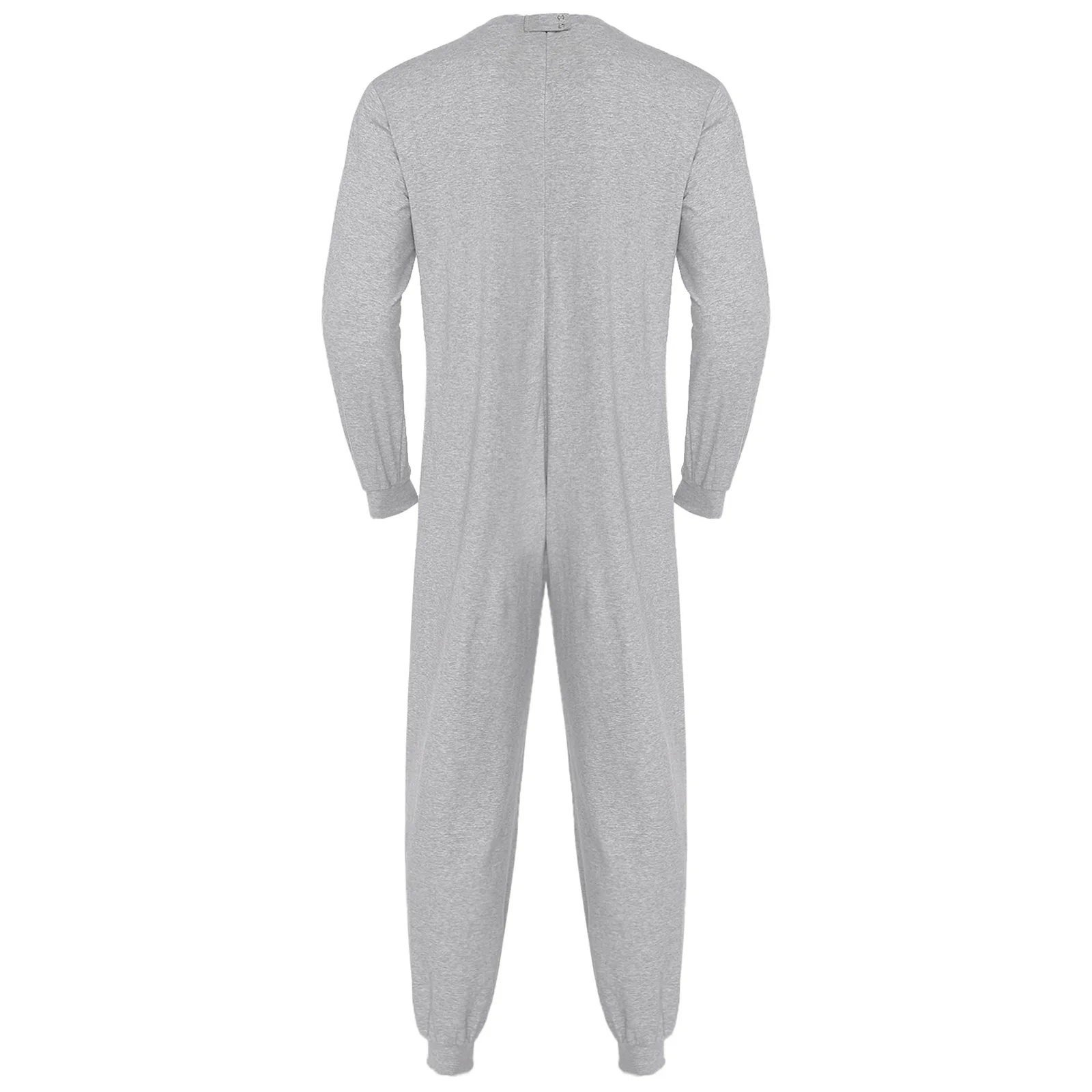 Adult Dementia Alzheimer Anti-Strip Back Zipper Jumpsuit Sleepwear Homewear Elderly Disabilities Special Needs Adaptive Clothing