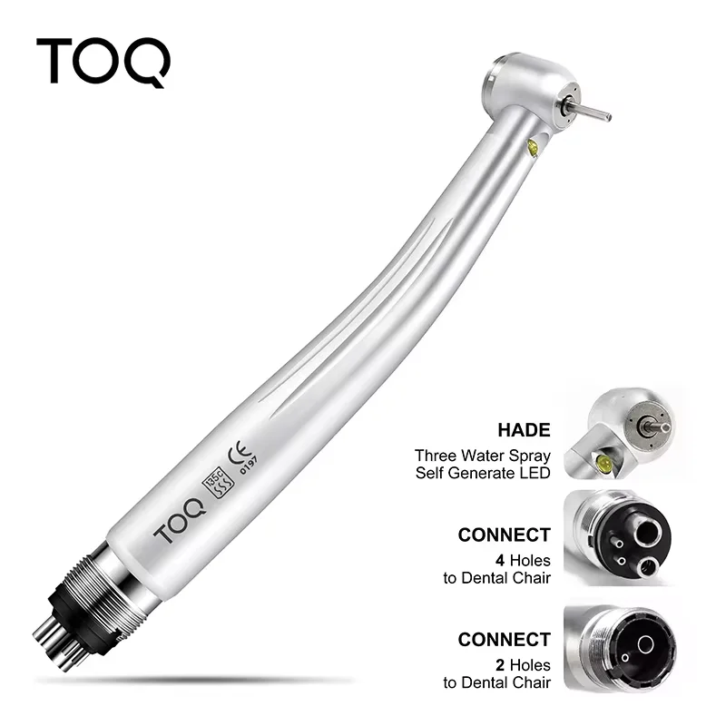 LED High-Speed handpiece with Light 2 Hole 4 Hole Water Spray Dental Ceramics Bearing Turbine Rotor