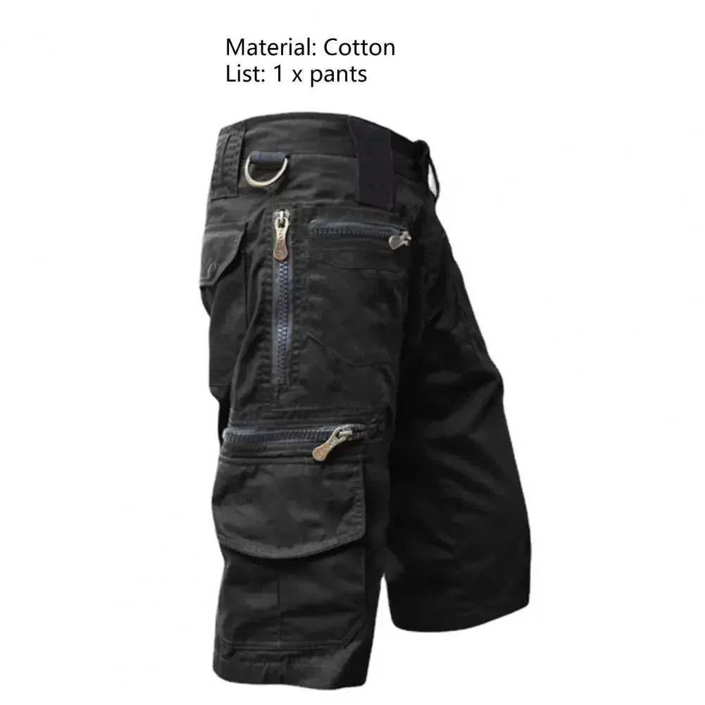 Casual Big Pocket Sports Cargo Panels Trousers for Male Plus Size Fashion Men's Military Cargo Shorts Mens Tactical Pants