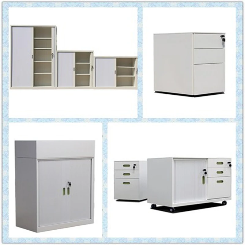 Tambour Door Filing Cabinet Metal Cupboard