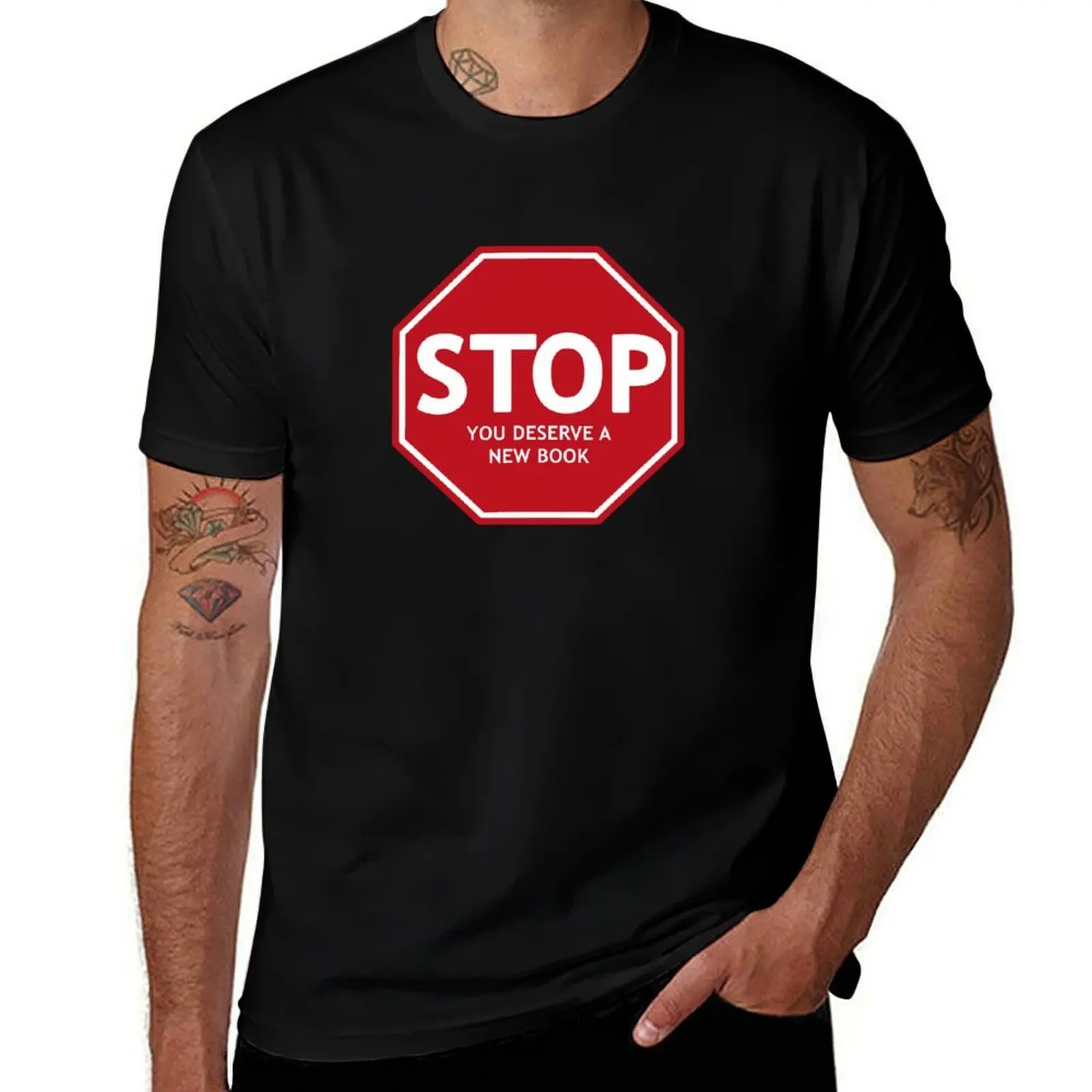 

STOP! You Deserve a new book! T-Shirt man t shirt blue lock anime mens clothing