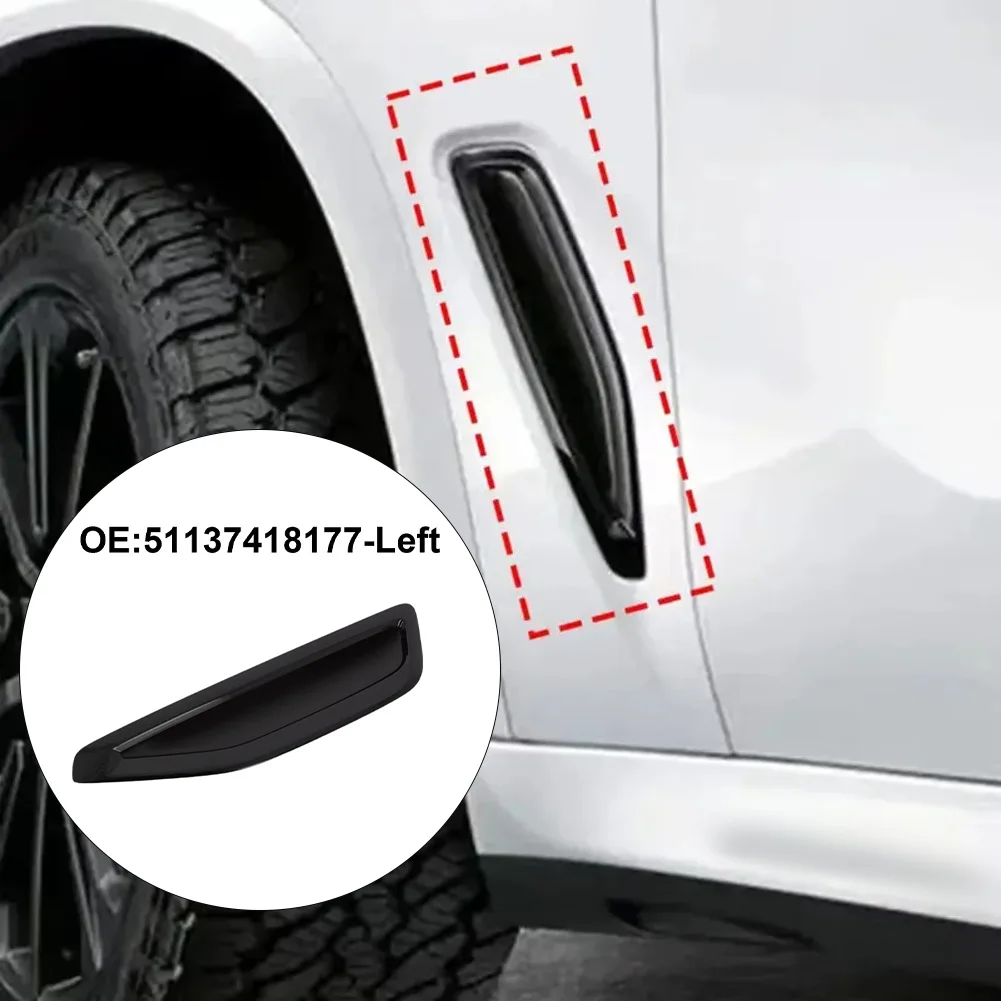 

Автомобильная передняя левая/правая черная накладка на крыло для BMW X5 для G05 M Sport 2017-2021, авто наклейка, крышка 51137418177 51137418178