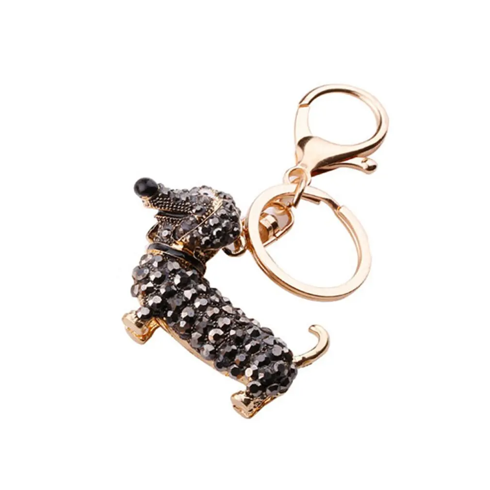 حجر الراين الكلب الألماني تصميم المفاتيح ، حقيبة ، حلقة رئيسية السيارة ، قلادة سحرية ، صغيرة ، جميلة ، لطيف ، أفضل الهدايا لمحفظة