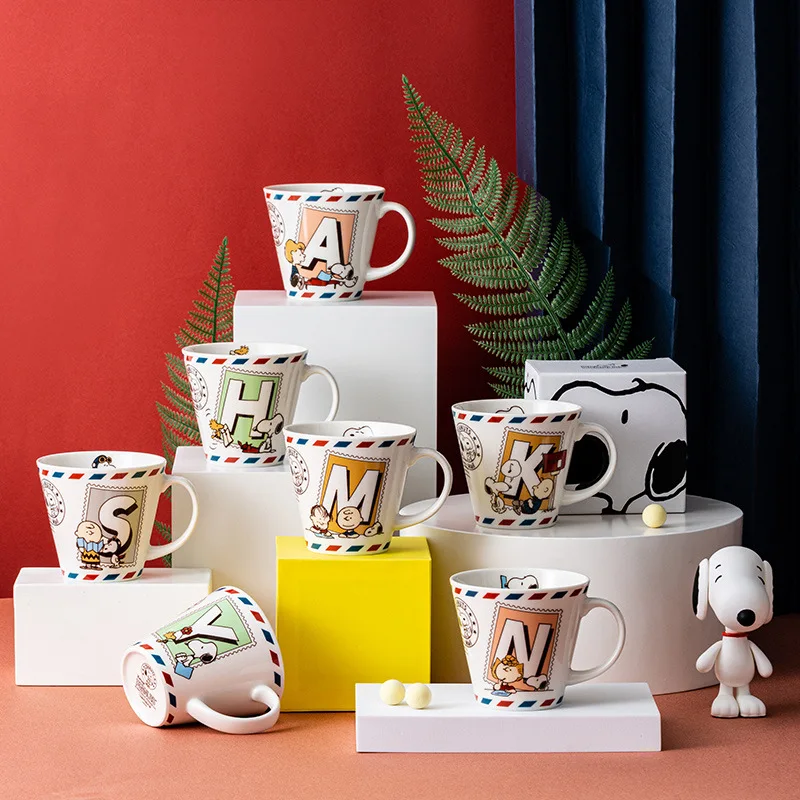 Cartoon Snoopy Ceramic Mug High Color Value Coffee Cup Creative Ceramic Cup Cartoon Water Cup To Send A Friend's Birthday Gift