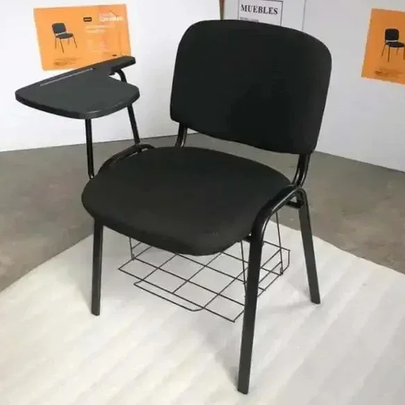 

A Fabric Stackable Training Chair With Writing Pad