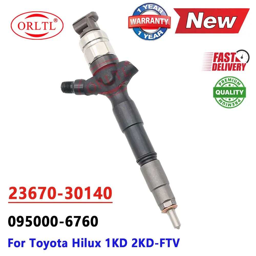 

2367030140 Common Rail Injector 23670-30140 Diesel Nozzle 095000-6760 23670 30140 Nozzle Assy 095000-6761 For Toyota Hiace