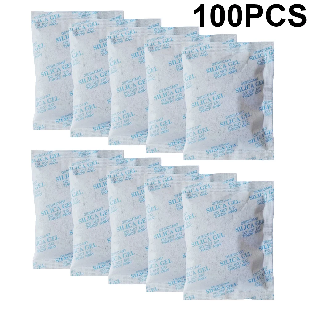 

100Pcs 10g Silica Gel Desiccant Moisture Absorber Dry Damp-Proof Corrosion Prevention(Sky-Blue)