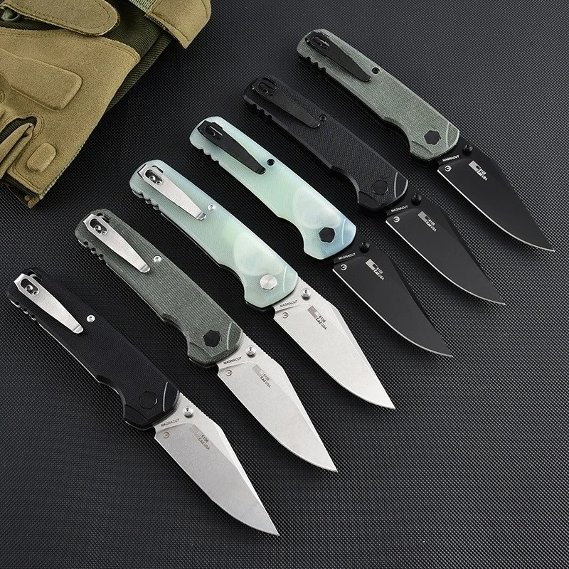 High Hardness Portable 6106 Outdoor Camping Folding Pocket Knife 8CR13 Blade G10 Handle Survival Fruit Knives EDC Tools view 4
