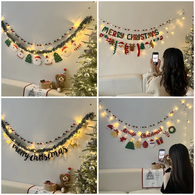 عيد الميلاد معلقة قلادة عيد الميلاد تزيين مُثبت عيد الميلاد DIY مهرجان الديكور السنة الجديدة 2026 عيد الميلاد جارلاند نافيداد