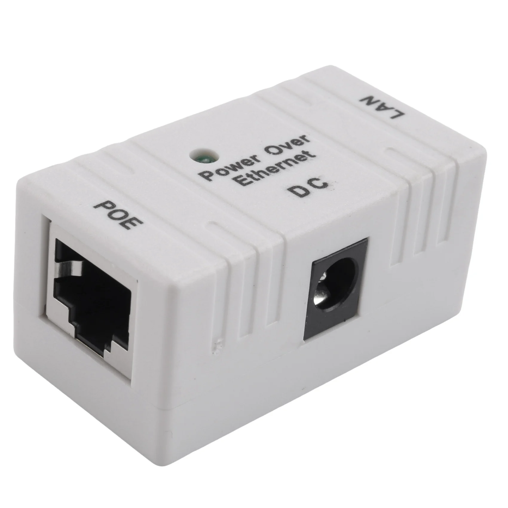 AT42 100 Mbps 5V 12V 24V 48V/1A BJW POE Injector Power Splitter for IP Camera POE Adapter Module Accessories-White