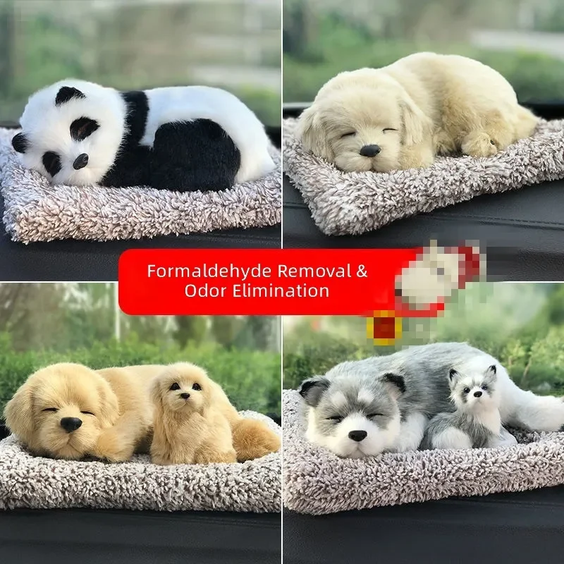 for Car Ornaments Simulation Dog Interior Accessories Center Console Decoration for Women Men Internet Celebrity Style