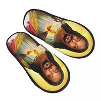 Custom Personalized Saint Jesus Snoop Dog House Slippers Women Cozy Memory Foam Slip On Spa Slipper Shoes