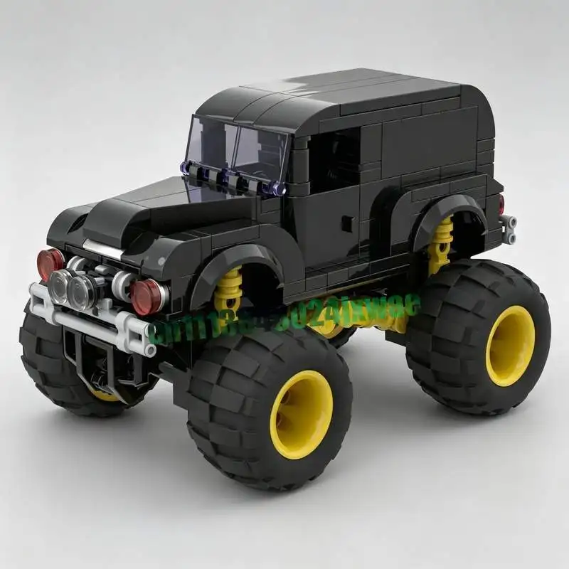 Neues 339-teiliges Monster Truck MOC Modell, Kreatives Puzzle-Baustein-Set, DIY Montage-Spielzeug, Sammlerstück, Festtagsgeschenk