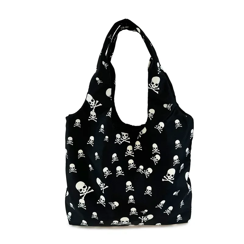 Fashionable and Personalized Skull Casual Handbag Women's Bag Printed Women's Large Capacity Handbag Fashionable Sail Bag