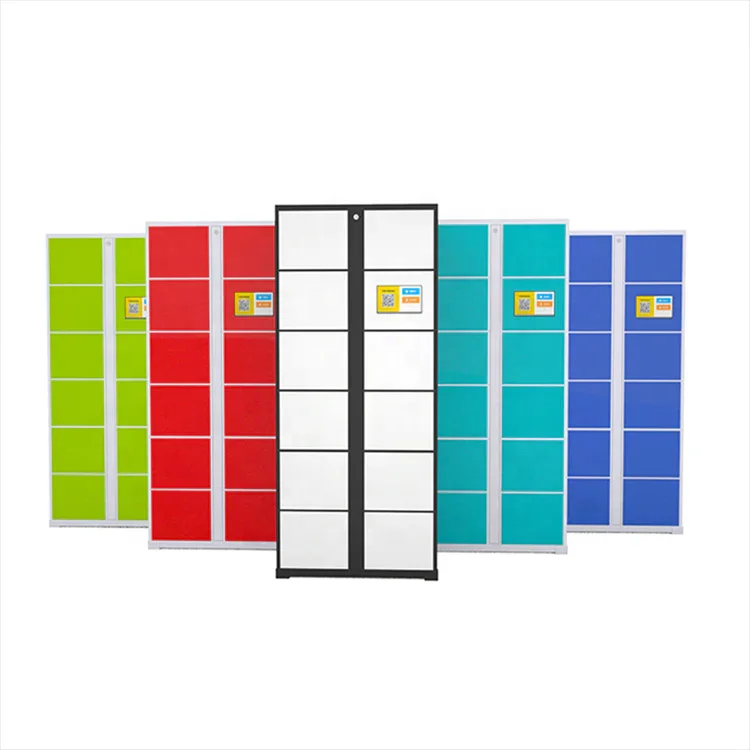 Customize Modern Intelligent Coin Digital Metal Storage Electronic Gym Smart Locker Smart Storage Steel Locker for Supermarket