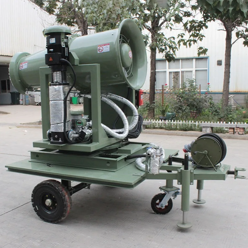 Mobile Trailer Mist Cannon Open Pit Dust Suppression FOB Custom Industrial Intelligent Long Range Fog Sprayer Whole Equipment