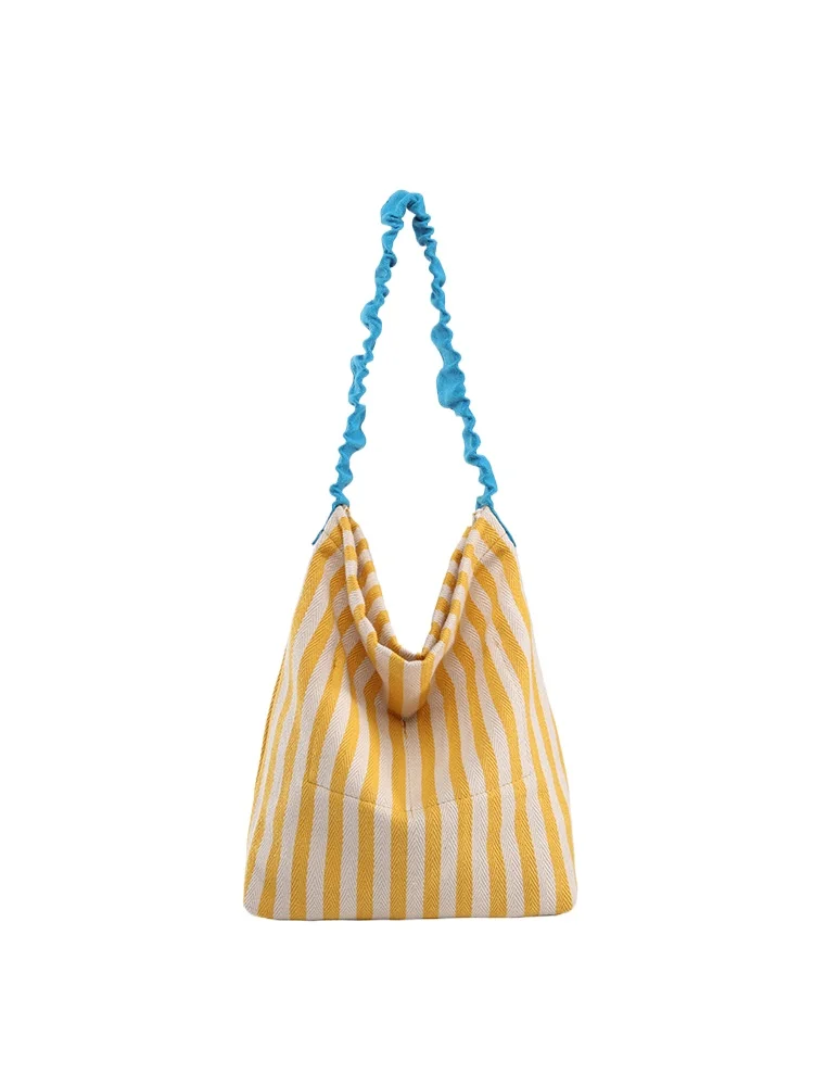 

YIFAN Canvas Tote Bag for Women Large Capacity Shoulder Bag Shopping Bag Female Fashion Casual Open Handbag