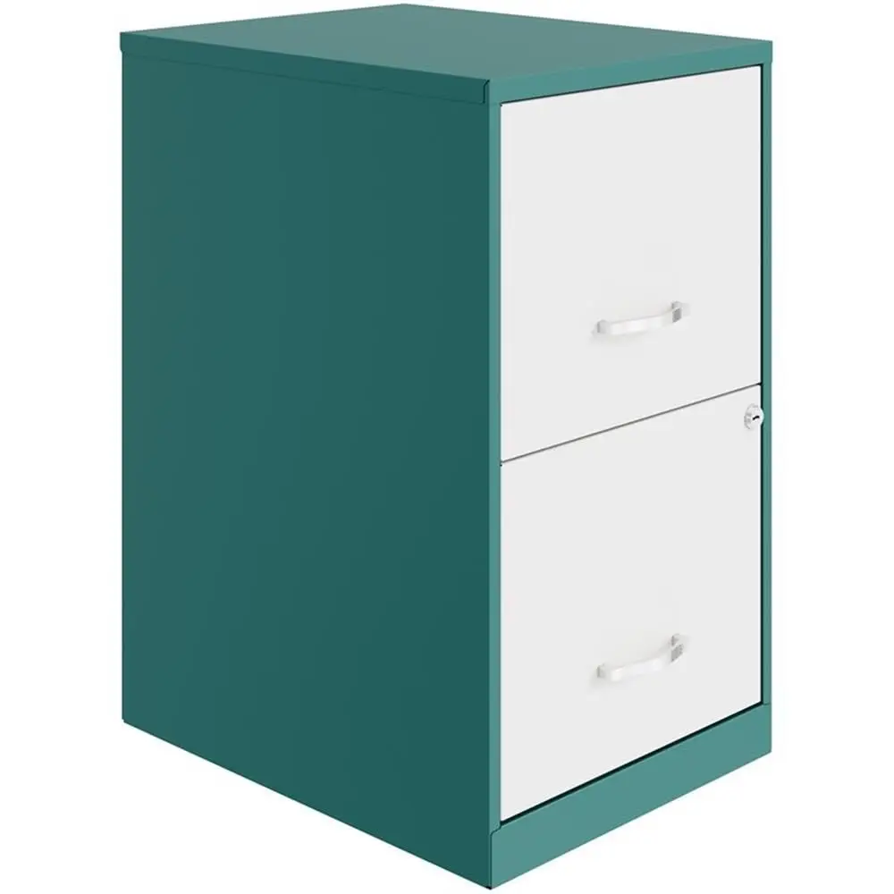 

18" 2-Drawer Metal Filing Cabinet Locking Mobile Letter A4 Office Home Customized