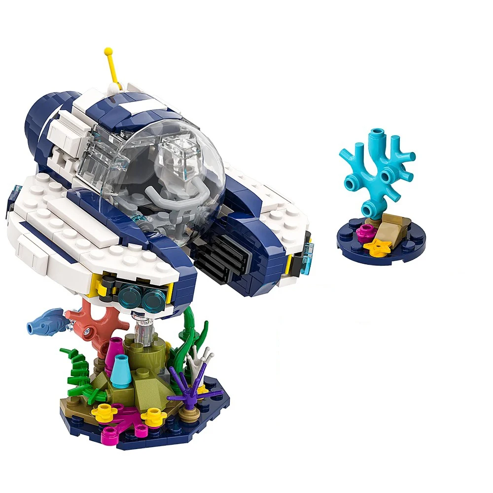 Gobricks Sea Moth Subnautica Game Building Blocks Mini Subnautica Building Block Kids Model Toys Birthday Gift Christmas present