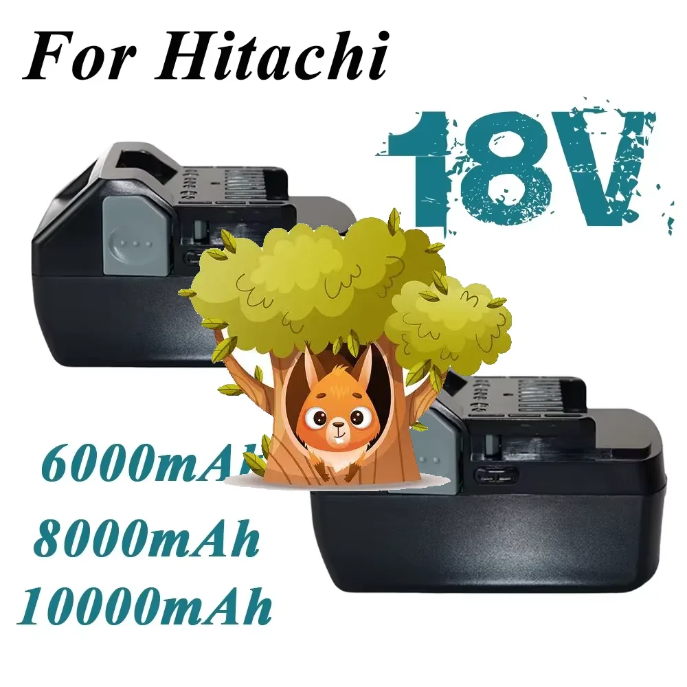 

Upgraded 18V 6.0ah/8.0ah/10ah Battery for Hitachi 18-Volt Tools BSL 1830C, BSL 1830, BSL 1815