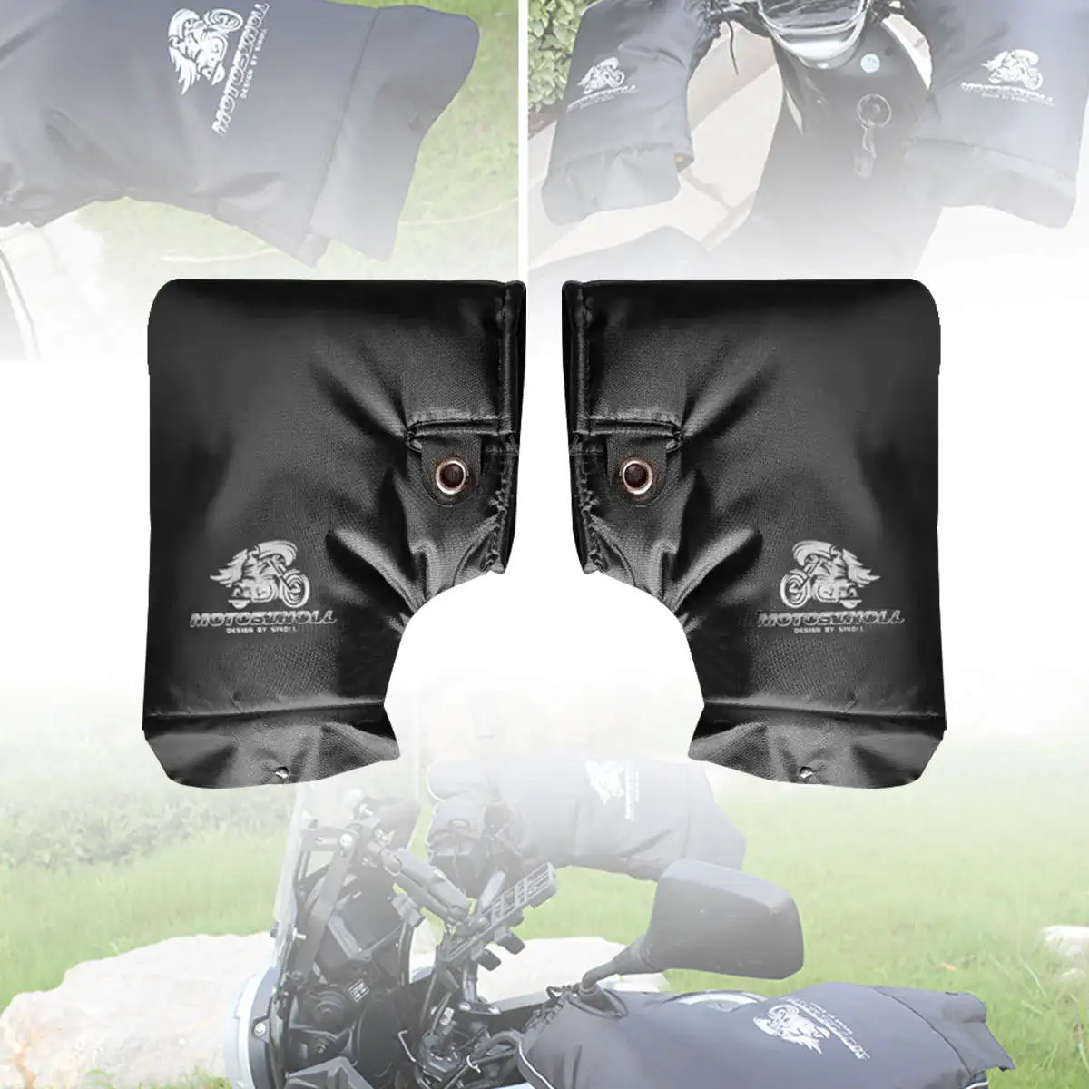 Motorcycle Scooter Bicycle Windproof Rainproof Winter Keep Warm Hot Protect Handlebar Handle Large Guard Cover Gloves