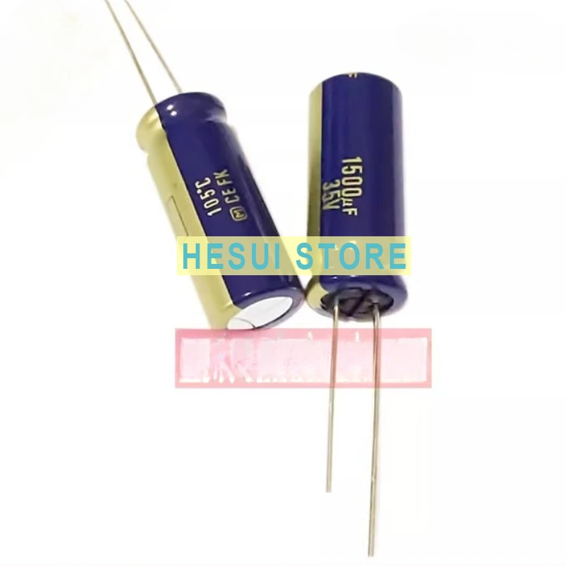 

Original Panasonic Audio Audiophile Capacitor 35V1500UF 12.5X30 FK Blue Gold 105 Degree PANASONIC