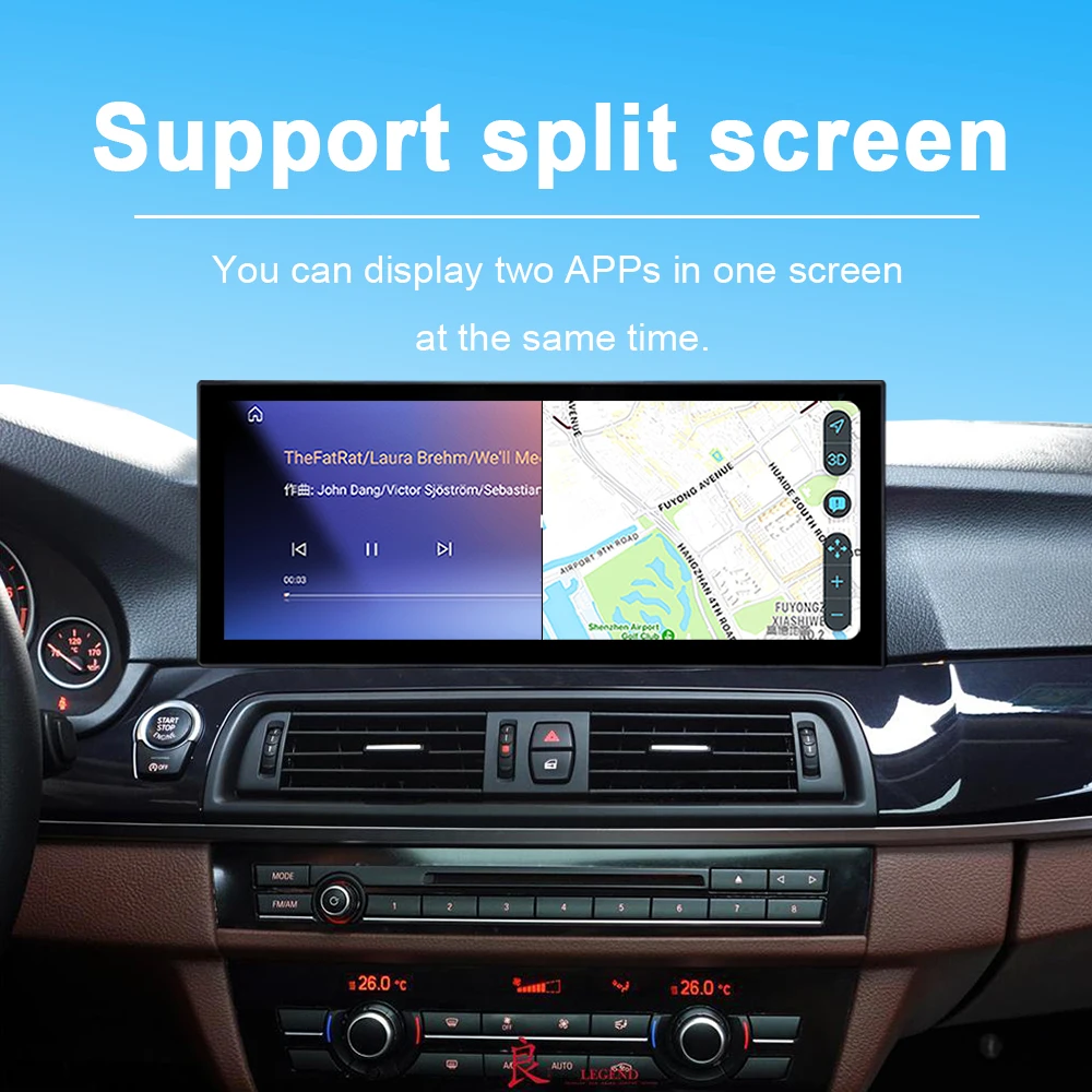 

Автомагнитола QLED 2400x900P Android 15 8-ядерная с 4G LTE, CarPlay, Android Auto, DSP для BMW 5 серии F10 F11 2011-2017, 12.3-дюймовый дисплей