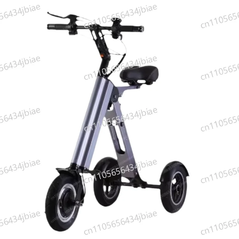 Foldable household electric tricycle, elderly adult commuting cart, small grocery shopping cart, portable cart