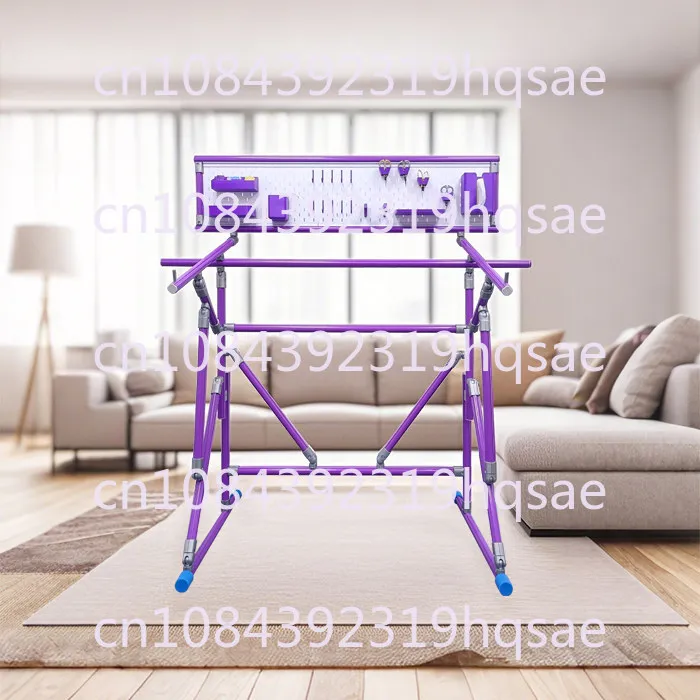 Heavy-duty Retractable Cross-stitch Floor Stand + Perforated Board + Storage Box Set
