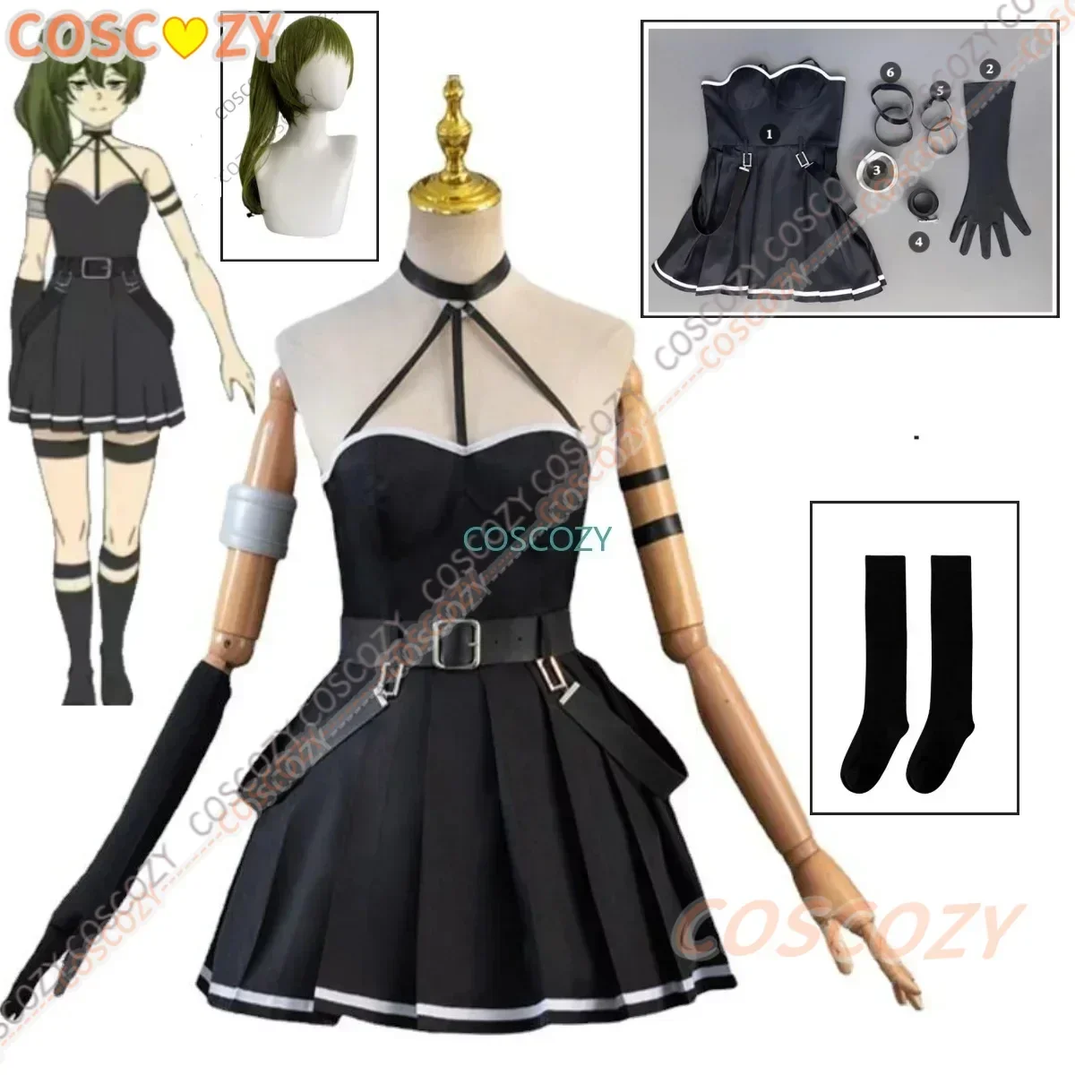 Ubel Cosplay Costume Anime Frieren Beyond Journey‘s End Women Frieren Fern Black Dress Halloween Carnival Party Outfits