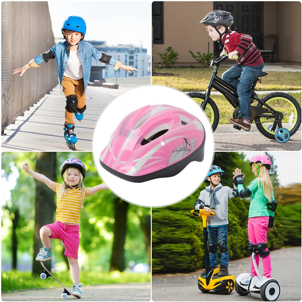 7Pcs/Set Childrens Riding Helmets Knee Elbow Protective Gear Set Kids Skateboard Scooter Helmet Set Anti Drop Equipment
