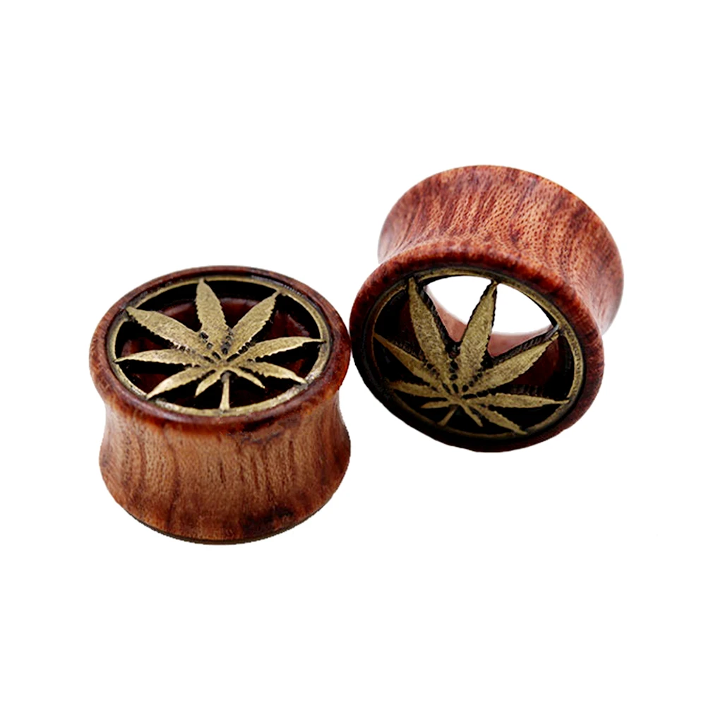 2pc Multipattern Antique Bronze Tree of Life Wood Ear Plug Flesh Tunnel Stretcher 8mm - 20mm Saddle Gauge Expander