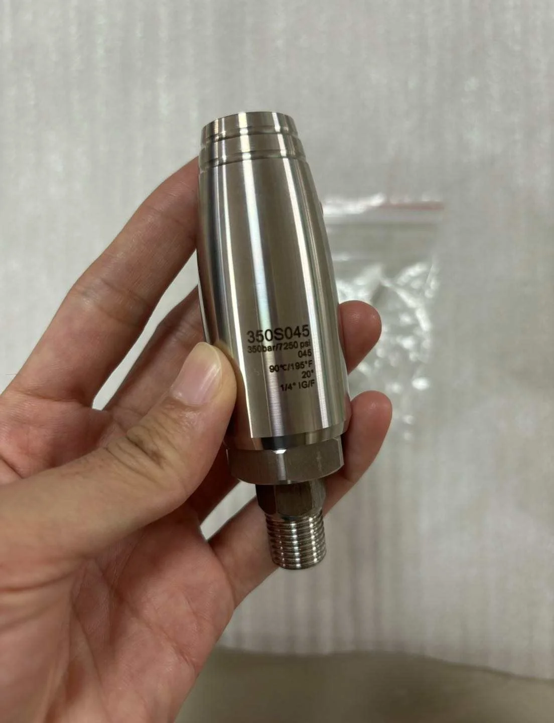 Ugello turbo per lavaggio auto in ceramica rotativa ad alta pressione 350bar Ugello per pistola ad acqua a collegamento rapido in acciaio inossidabile