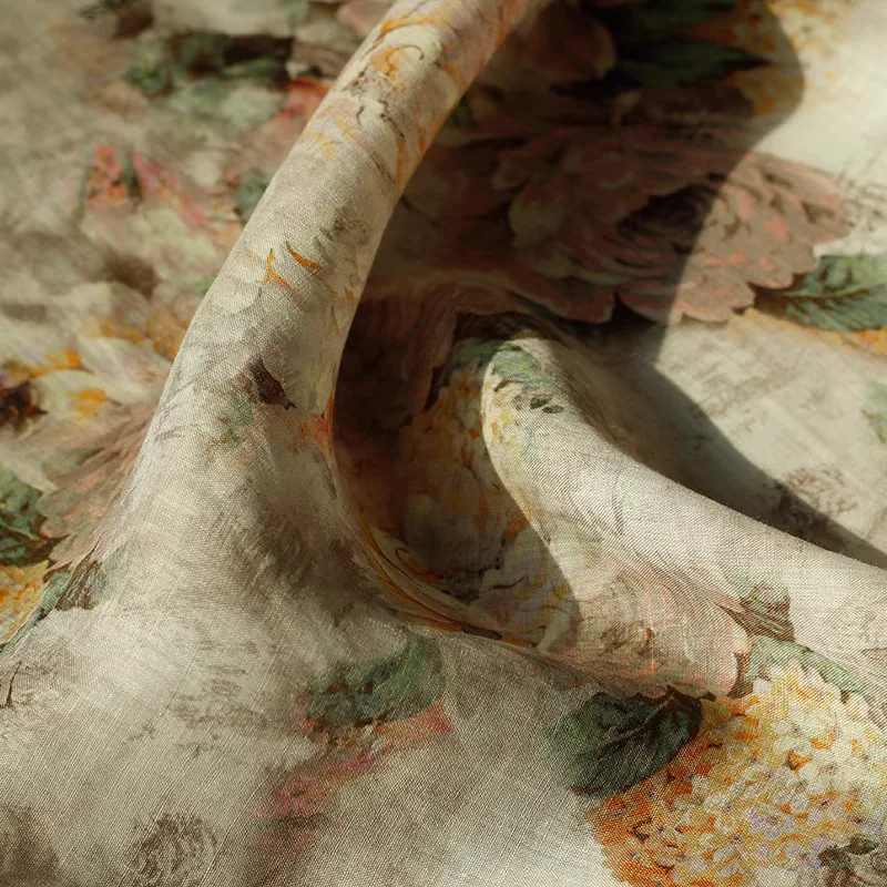 

1 ярд, высокое качество, новая натуральная ткань рами, растительное окрашивание, шитье, юбка, рубашка, сумка, ткань для одежды