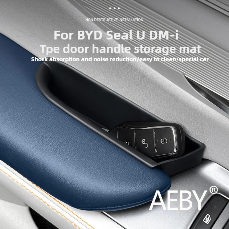 

AEBY For BYD Seal U DM-i 2020-2025 Car Door Pocket Organizer Anti-Scratch Storage Box Holder Easy Installation Auto Accessories