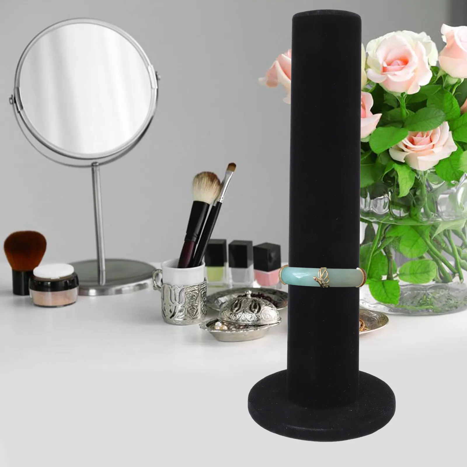 

1pc Headgear Storage for Flannel Vertical Jewelry Display Watch Holder Organizer Head Rope Holder Stand Durable Practical