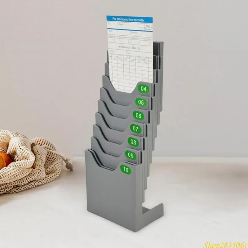 High Durability Payroll Record Time Card Rack Holder for Indoor and Outdoor Use with Easy Access and Installation Option 831F