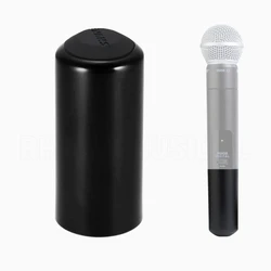 Battery Cap Cover Replacement for Shure BETA58 BETA58A SM58 Vocal Wired, Bright Black
