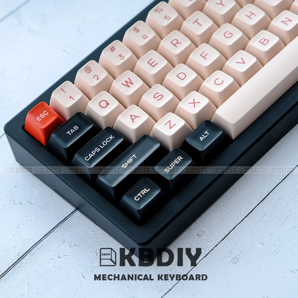 KBDiy 160 Keys/Set GMKFans Flamingo Keycap Mechanical Keyboard PBT Keycaps Custom SA Profile Double Shot ISO Key Cap for GMK67