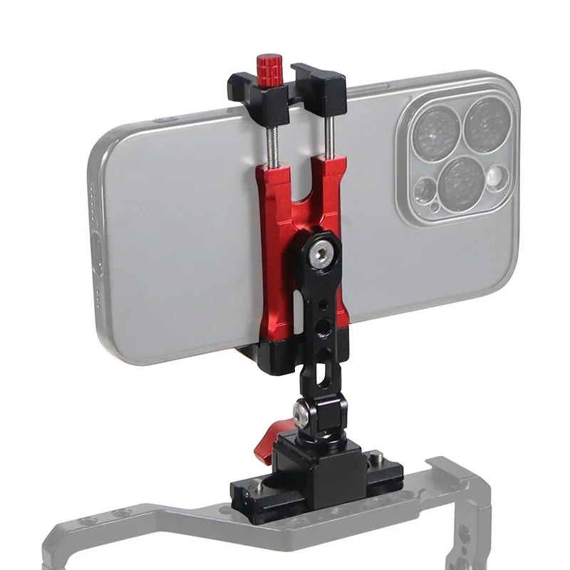 Powerwin NATO ที่ยึดปรับ360 ° ที่ยึดโทรศัพท์ฐานเสียบ1/4 "ตัวหนีบแนวตั้งสำหรับ DJI RS2 RSC2 RS3 Pro gimbals ขนาดเล็ก