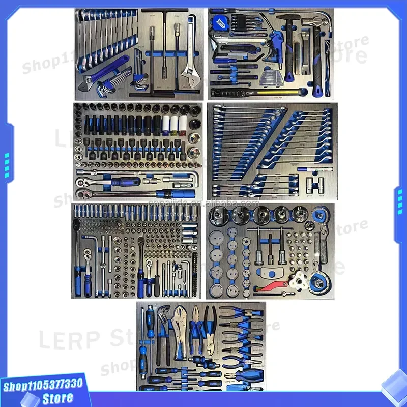526 Piece Professional Mechanic Tool Set Hard Case EVA Foam Insert Garage Workshop Storage Cabinet Drawer Organization Kit