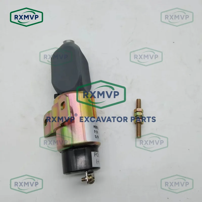 1751-12E7U1B1S5A 2T 12V Stop Solenoid Valve Fits Excavator Diesel Engine 3066 3064